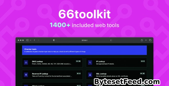 66toolkit v26.0.0 - Ultimate Web Tools System (SAAS) - nulled