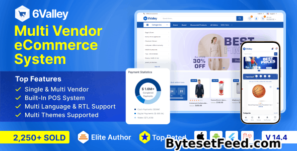 6valley Multi-Vendor E-commerce v14.3.1 - Complete eCommerce Mobile App, Web, Seller and Admin Panel - nulled