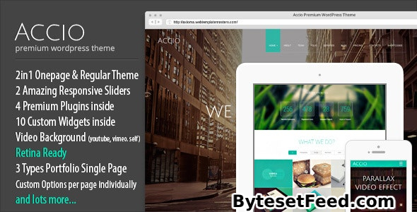 Accio v1.5.0 - One Page Parallax Responsive Theme