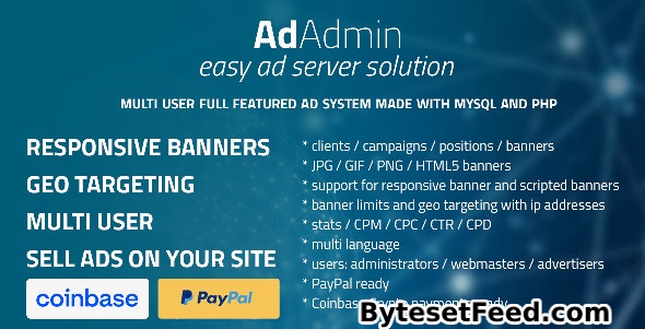 AdAdmin v4.2.7 - Easy full featured ad server