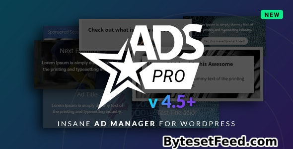 Ads Pro Plugin v4.8.5 - Multi-Purpose Advertising Manager