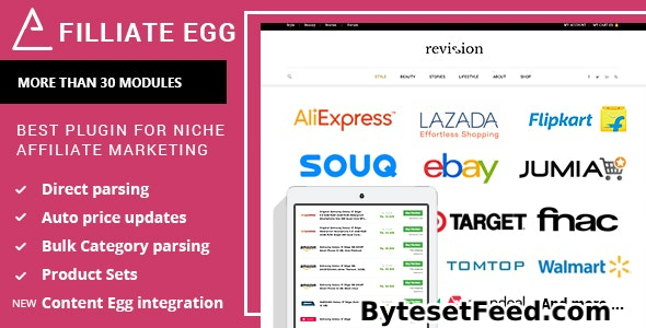 Affiliate Egg v1.0.9.11 - Niche Affiliate Marketing Wordpress Plugin