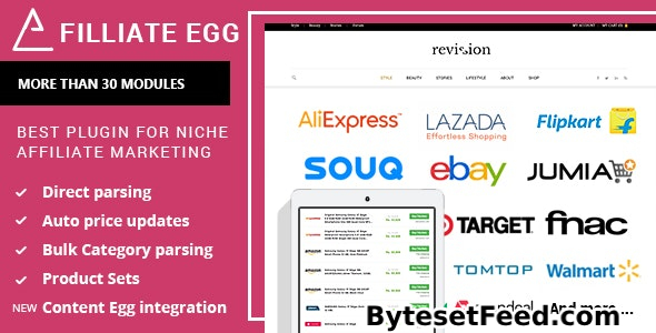 Affiliate Egg v1.0.98 - Niche Affiliate Marketing Wordpress Plugin