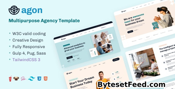 Agon - Multipurpose Agency TailwindCSS Template