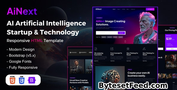AiNext - AI Agency & Startup HTML Template
