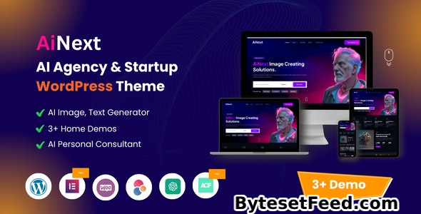 AiNext v1.2 - AI Agency & Startup WordPress Theme