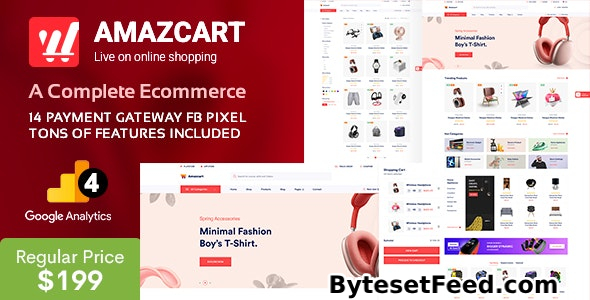 AmazCart v4.2 - Laravel Ecommerce System CMS - nulled