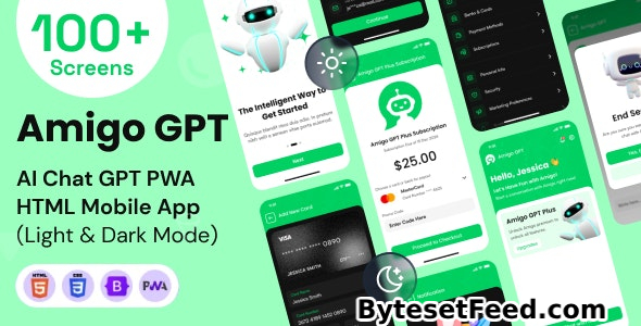 Amigo Chat GPT - AI Chatbot GPT Mobile App PWA HTML Template