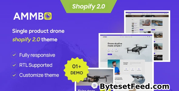 Ammbo - Single Product Drone Shop Shopify 2.0 Theme
