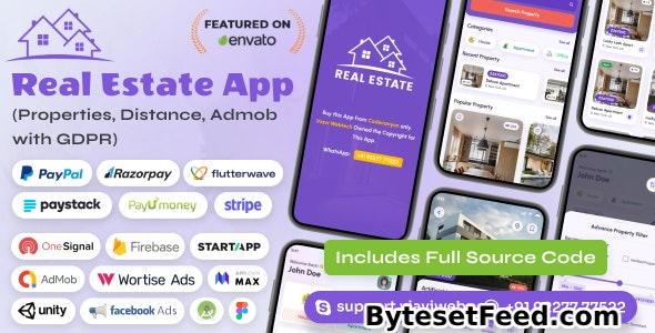Android Real Estate App (Properties, Distance, Admob with GDPR) - 23 September 2023