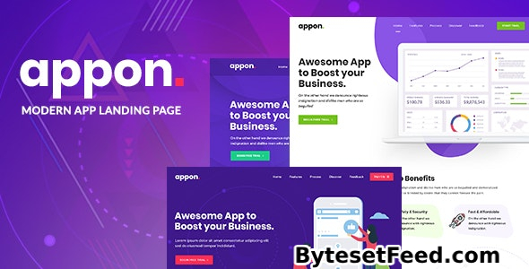 Appon v1.2.0 - App & SaaS Software Theme