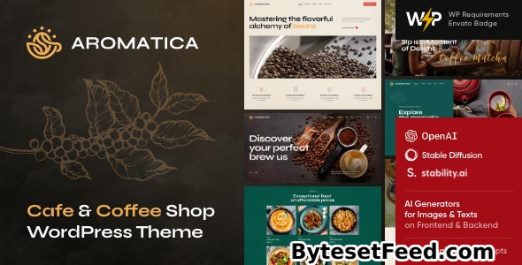 Aromatica v1.2 - Cafe & Coffee Shop WordPress Theme