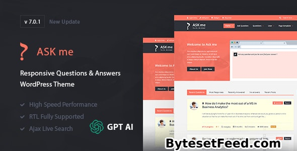 Ask Me v7.0.1 - Responsive Questions & Answers WordPress