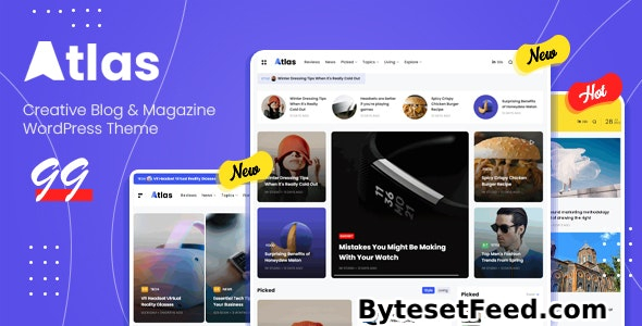 Atlas v2.0.4 - Creative Blog & News WordPress Theme