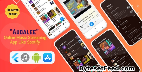 Audalee v1.5 - Unlimited Music Streaming App
