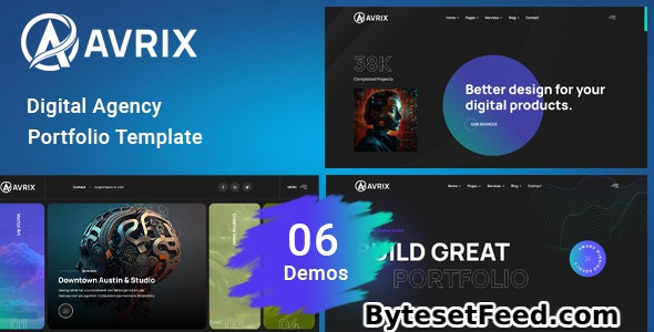 Avrix v1.0.2 - Digital Agency Portfolio Template