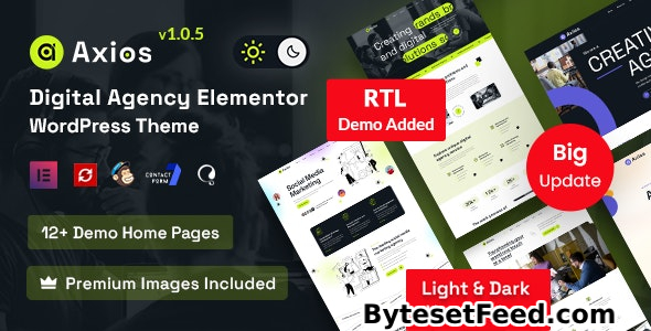 Axios v1.0.5 - Digital Agency WordPress Theme