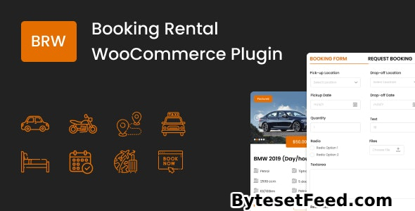 BRW v1.5.3 - Booking Rental Plugin WooCommerce