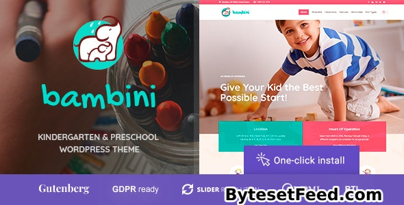 Bambini v1.1.7 - Kindergarten & Pre-School Theme