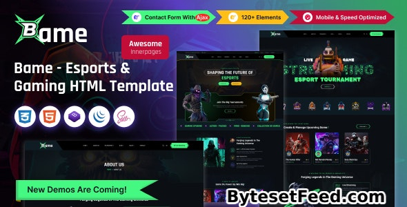 Bame - Esports & Gaming HTML Template