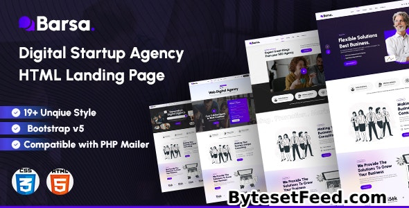 Barsa - Digital Startup Agency HTML Landing Page