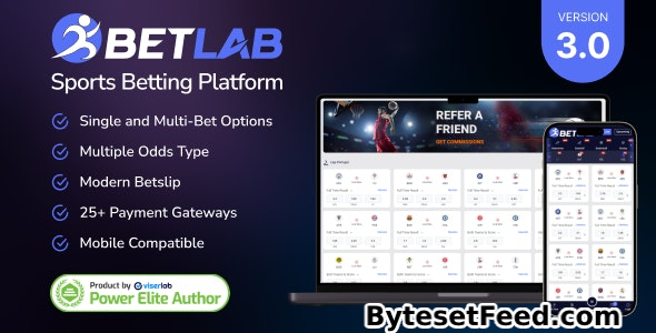 BetLab v3.0 - Sports Betting Platform - nulled