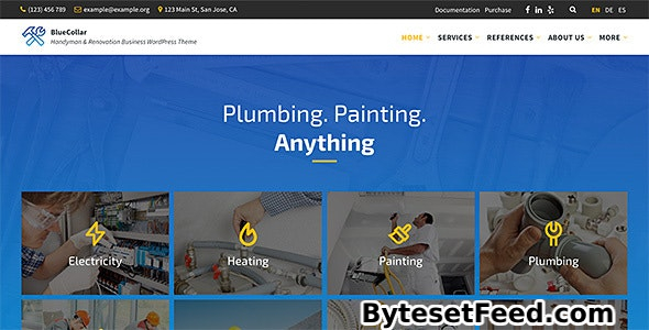 BlueCollar v2.7.11 - Handyman & Renovation Business WordPress Theme