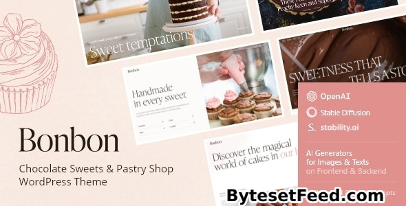 Bonbon v1.1 - Chocolate Sweets & Pastry Shop WordPress Theme + AI