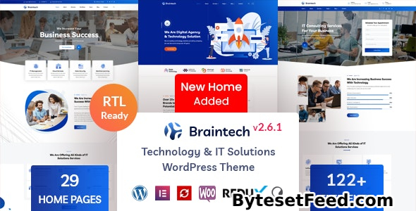 Braintech v2.6.1 - Technology & IT Solutions WordPress Theme