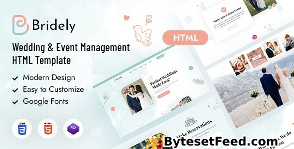 Bridely - Wedding & Event Management HTML Template