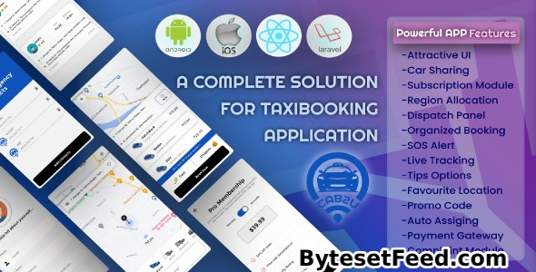 Cab2u v1.4 - Taxi Solution Android & IOS + Admin Panel + Dispatch Panel