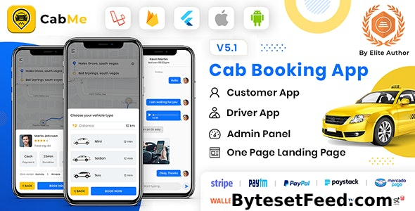 CabME v5.1 - Flutter Complete Taxi app - Taxi Booking Solution