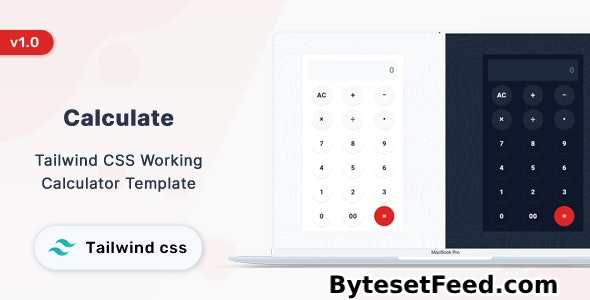 Calculate - Tailwind CSS Working Calculator Template