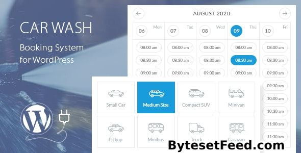 Car Wash Booking System for WordPress v2.5