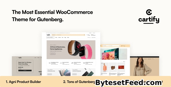 Cartify v1.2.6 - WooCommerce Gutenberg WordPress Theme