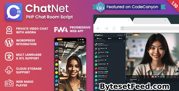 ChatNet v1.9.10 - PHP Chat Room & Private Chat Script