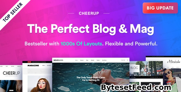 CheerUp v8.0.0 - Blog / Magazine - WordPress Blog Theme