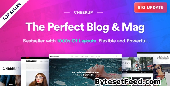 CheerUp v8.1.0 - Blog / Magazine - WordPress Blog Theme