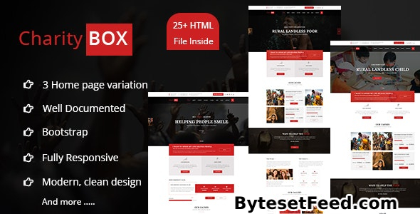 CherityBOX- Charity / Nonprofit HTML5 Template