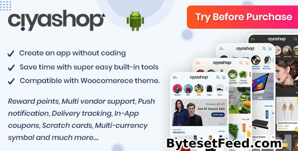 CiyaShop v5.14 - Native Android Application based on WooCommerce