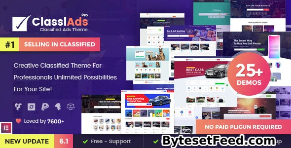 Classiads v6.1.3 - Classified Ads WordPress Theme