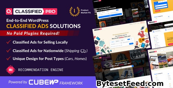 ClassifiedPro v1.0.12 - Local Classifieds Ads WordPress Theme