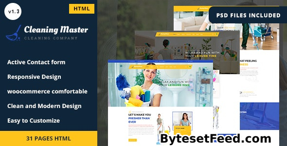 Clening Master v1.3 - Cleaning Company HTML5 Template