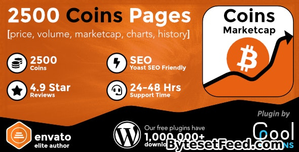 Coin Market Cap & Prices v5.5.1 - WordPress Cryptocurrency Plugin