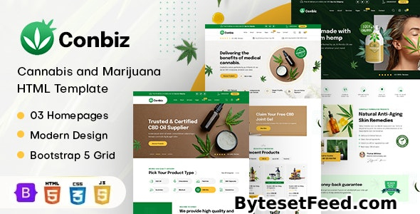 Conbiz - Medical Marijuana and CBD Oil HTML Template