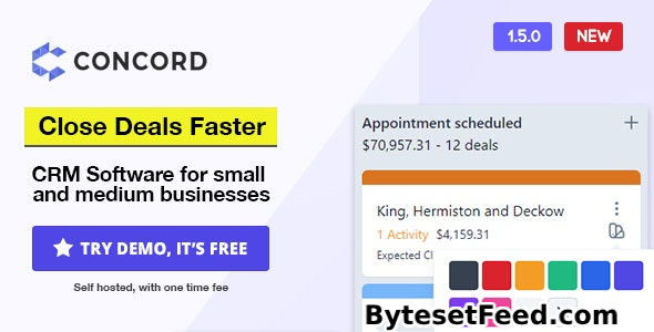 Concord v1.5.0 - Deals Management CRM