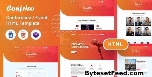 Confrico - Event & Conference HTML Template