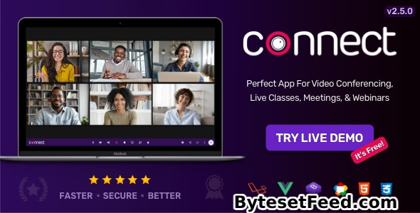 Connect v2.5.0 - Video Conference, Online Meetings, Live Class & Webinar, Whiteboard, Live Chat - nulled
