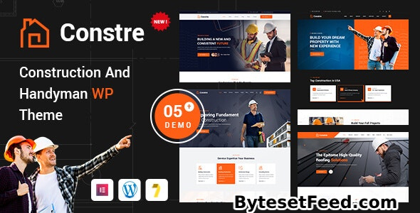 Constre v1.0.0 - Construction, Building & Handyman Services WordPress Theme