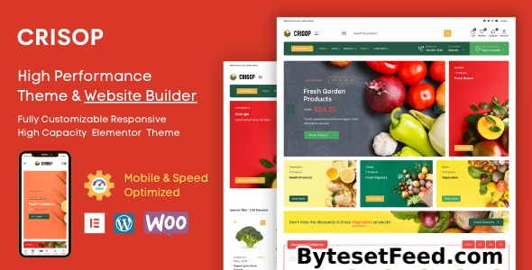 Crisop v1.1.2 - Elementor Grocery Store & Food WooCommerce Theme